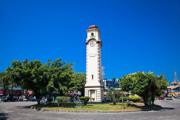 The clock tower in Colombo city. Sri Lanka.