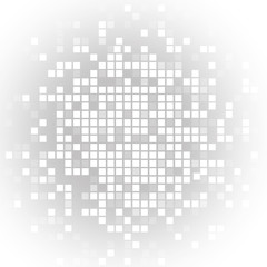 Vector : Abstract gray square on white background