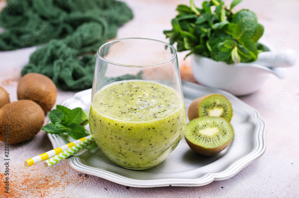 Poster kiwi smoothie