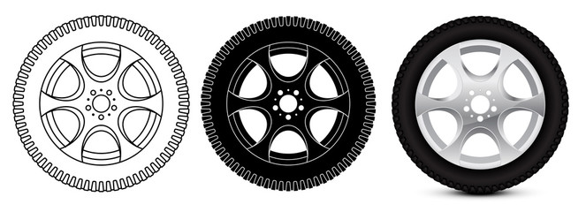 Wheel with tyre © savanno