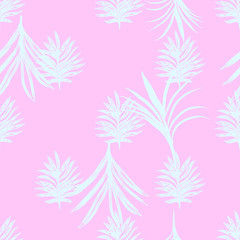 Fototapeta na wymiar Exotic Palm Leaves Print . Illustration for Surface , Invitation , Notebook, Banner , Wrap Paper ,Textiles, Cover, Magazine ,Postcard Background ,Textile,Fashion 