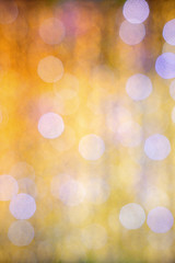 Obraz premium Multicolored bokeh background. Decoration defocused garlands lamps