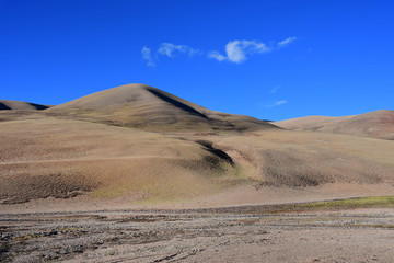 Landscapes of the Tibetan plateau in summer