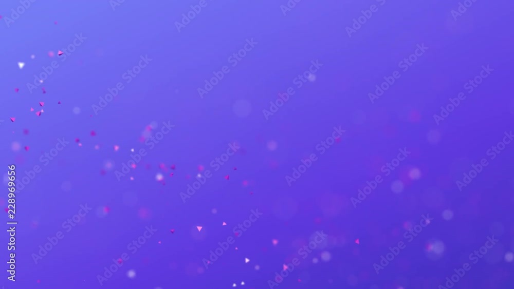 Poster abstract 3d rendering of flying particles with bokeh effect. modern cgi background animation. motion