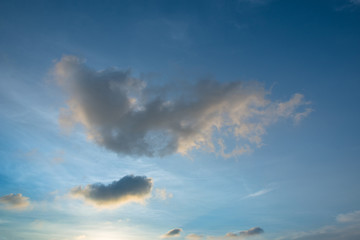 Fototapeta na wymiar Sky, blue sky background with clouds, Sky with clouds