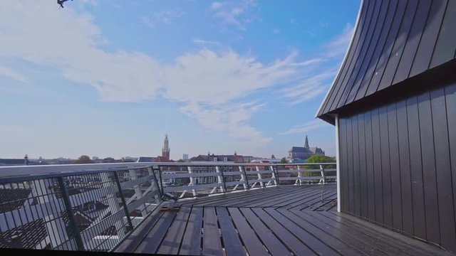 Sicht auf Haarlem von der Windm&uuml;hle her