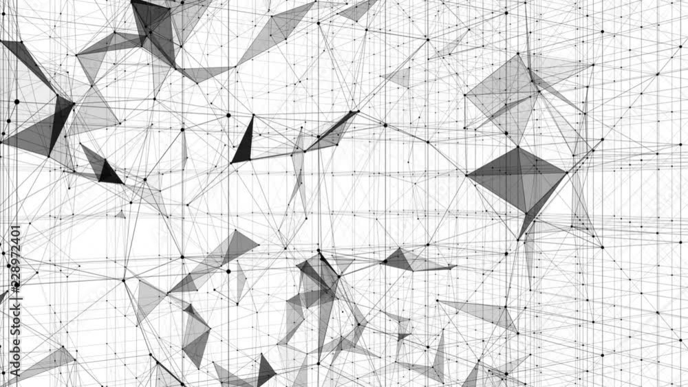 Poster work inside the matrix. seamless loop. white background.futuristic network.