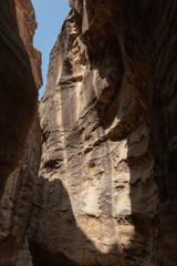 Felsenschlucht in Petra, Jordanien