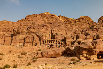Fototapeta na wymiar Die antike Stadt Petra in Jordanien