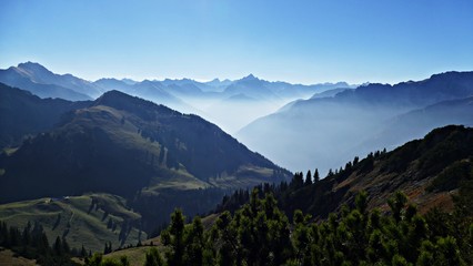 Naklejka premium Alps in fall