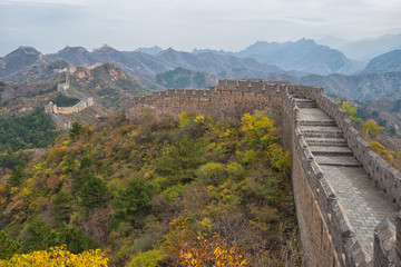 The beautiful great wall of China