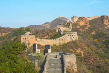 Fototapeta na wymiar The beautiful great wall of China