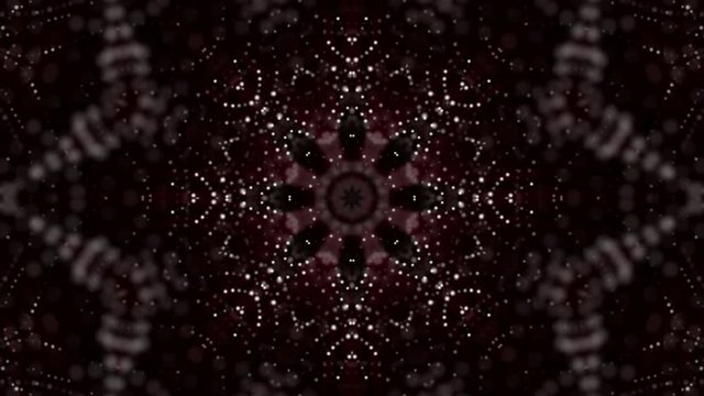 patterns of moving white particles. abstract animation. 3d rendering