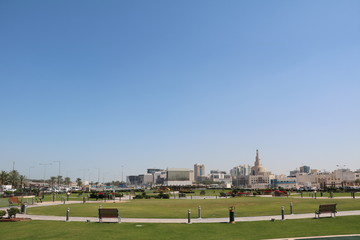 Obraz premium Living in the modern Doha, Qatar Middle East