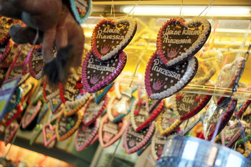 Fototapeta premium sweet treats sold at Bremen traditional Christmas market