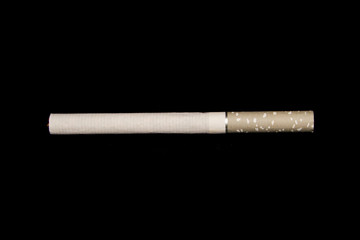 cigarette isolated on black background
