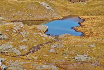 Kleiner See, Fünf-Seen-Wanderung, Pizolgebiet