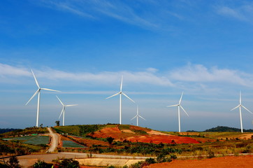 Clean wind turbines to generate electricity.