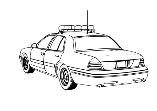 Cop Car Outline Images – Browse 4,351 Stock Photos, Vectors, and Video ...