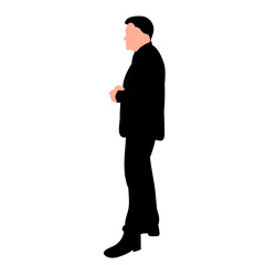 silhouette man, standing