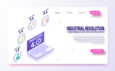infographics Industrial Internet of things concept. Physical systems, cloud computing, cognitive computing industry 4.0 infographic. Industrial internet or industry 4.0 infographic.
