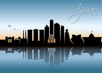 Ajman skyline - UAE - United Arab Emirates