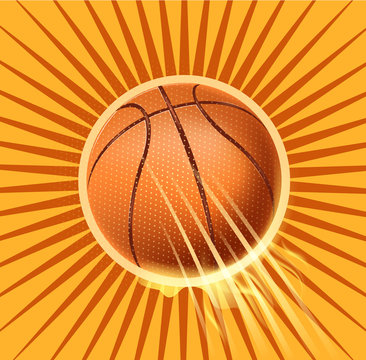 basketball fire symbol