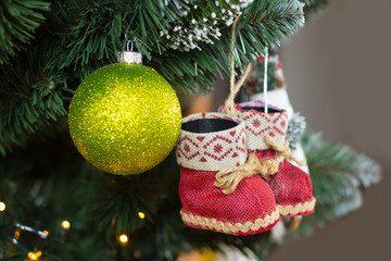 christmas tree decoration closeup