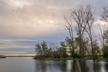 Early morning tranquility on the water
