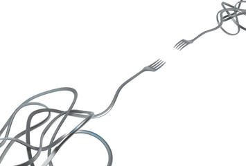 Fork Metal Tangled Meet