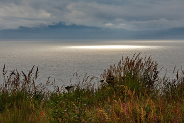 Sunlight in the sea of Okhotsk