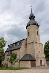 Fototapeta na wymiar Kirche St. Jakobus Major in Dornburg an der Saale