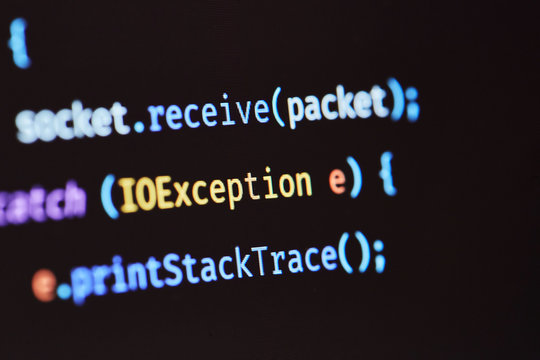 Photo of monitor programmer. Color code of the program