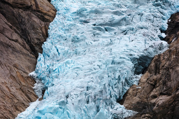 Briksdal glacier, close-up