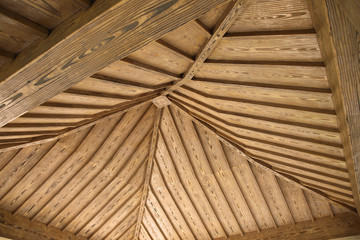 屋根の梁模様
