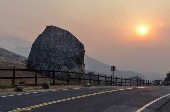 Big Rock on Lucas Valley road Marin County, California