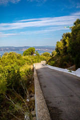 A road on the Rock of Gibraltar