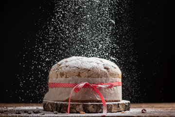 Home Made Panettone. Traditional Italian Christmas Cake