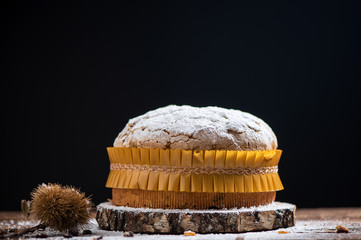 Home Made Panettone. Traditional Italian Christmas Cake