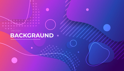 Abstract vector background. Fluid shapes composition.