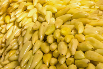 bunch of yellow peppers sweet juicy vegetable set of fruit countertops farm market grown on a farm