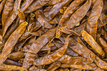 background dried pepper chili peppers cayenne culinary base many fruits close-up base