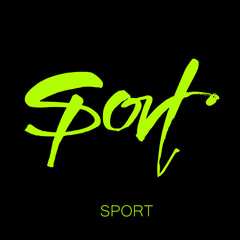 sport lettering template