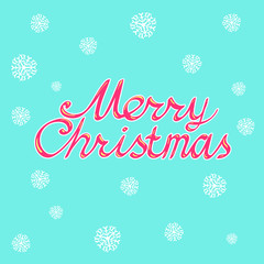 Fototapeta premium Lettering Merry Christmas