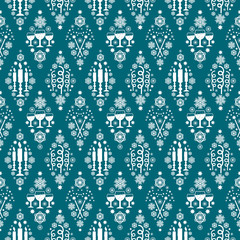 Seamless pattern on christmas theme. For decoration, wrapping paper, backgrounds and others.