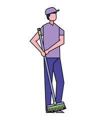 volunteers help work