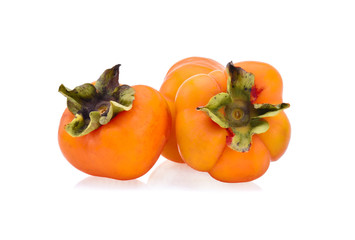 Persimmon fruit isolated on white background