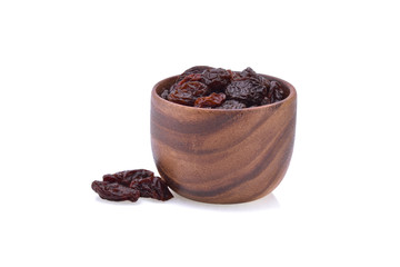 Raisins isolated on white background