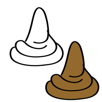 hand drawn shit outline doodle icon. Shit sketch illustration isolated on white background.