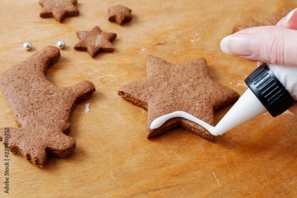 Wall mural how to make christmas gingerbread cookies